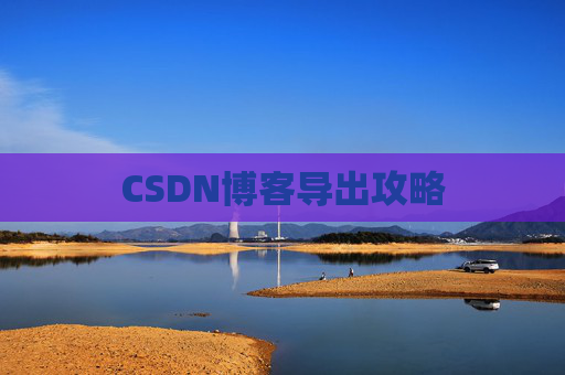 CSDN博客导出攻略
